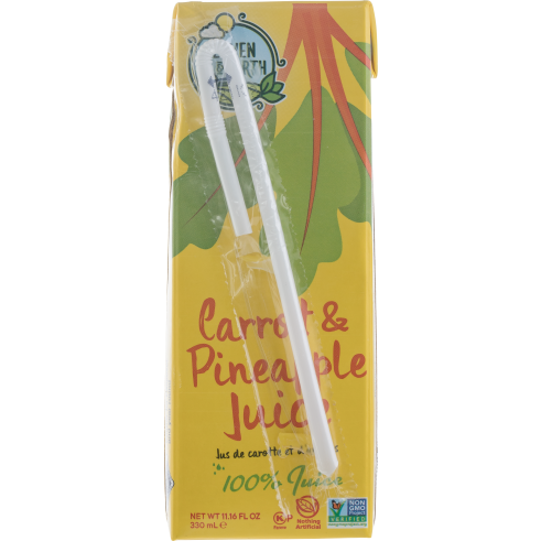 Heaven & Earth CARROT & PINEAPPLE Juice - Box Drink - 11.16 Oz.