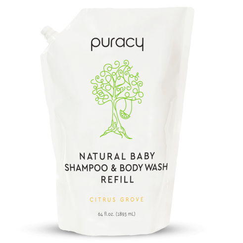 Puracy 100% Natural Baby Shampoo & Body Wash - REFILL