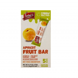 Lieber's Apricot Fruit Bar - Box of 5 bars